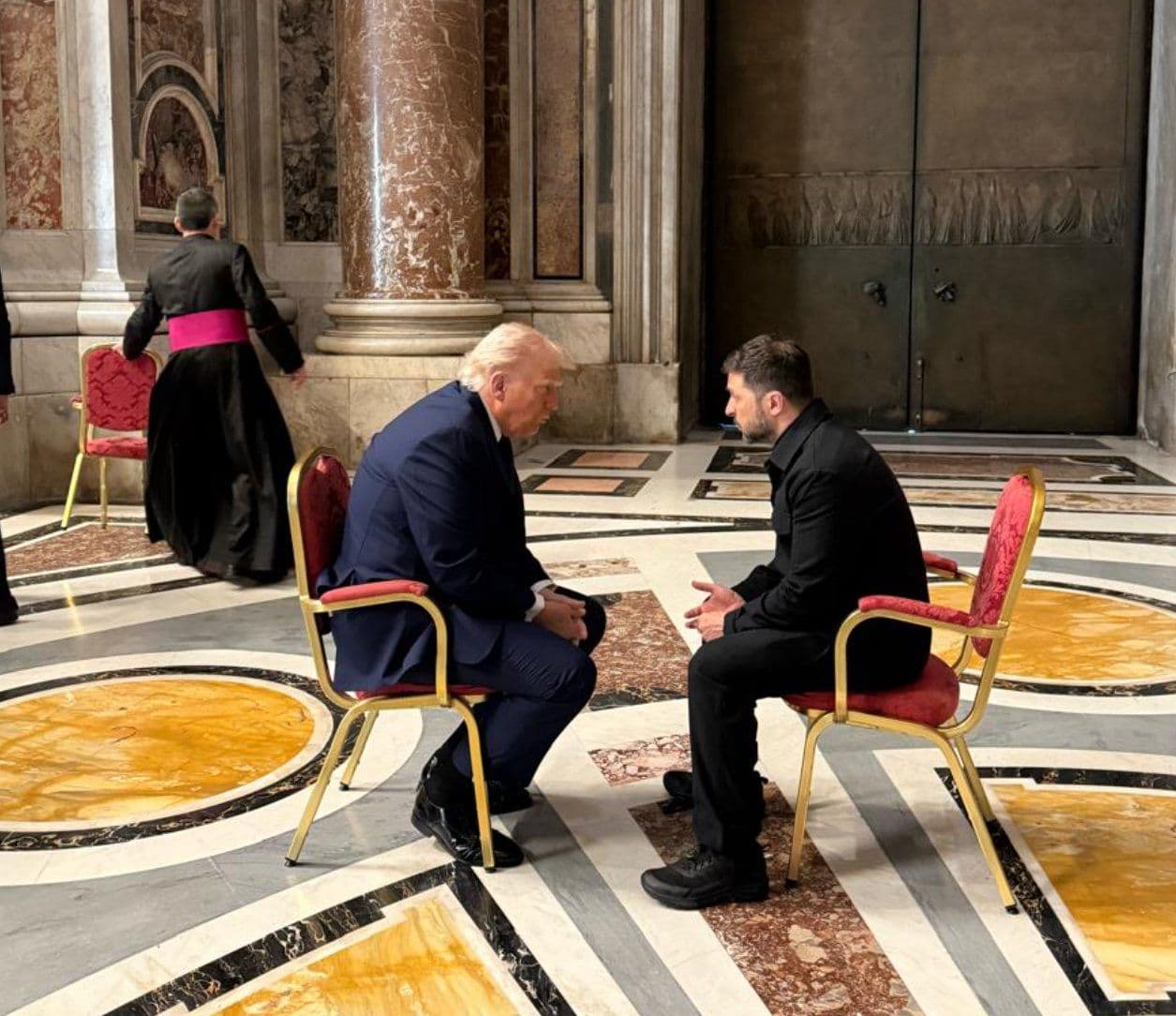 Trump and Zelensky at Vatican